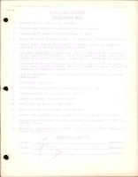 Daily Pre Flight Checklist for B-25C