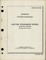 Overhaul Instructions for Electric Windshield Wipers - Part K18550E 