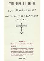 Boeing B-17F Maintenance Familiarization Manual 