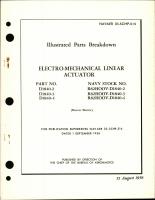 Illustrated Parts Breakdown for Electro-Mechanical Linear Actuator Parts D1840-2, D1840-3, and D1840-4 (Hoover) 