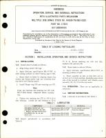 Operation, Service and Overhaul Instructions with Illustrated Parts Breakdown for Multiple Disk Brake - Stock RH1630-776-5962-XGDC - Part 2-723-9