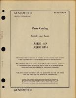 Parts Catalog for Aircraft Gun Turret Aero 11D & 11D-1