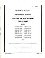 Illustrated Parts Breakdown for Electric Motor Driven Fuel Pumps