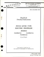 Overhaul Instructions for Pitch Lever Type Electric Propeller - Models C432S-C22, C432S-C24, and C432S-C26