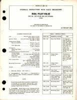 Overhaul Instructions with Parts Breakdown for Dual Pilot Valve - Part 1323-537165 and 1323-537165M1