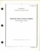Handbook of Instructions for Modulated Spoiler Actuator Assemblies
