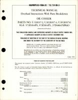 Overhaul Instructions with Parts Breakdown for Oil Cooler