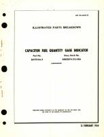 Illustrated Parts Breakdown for Capacitor Fuel Quantity Gage Indicator Part No. EA737AA-2