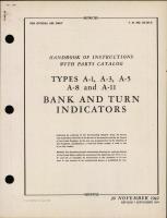 Handbook of Instructions with Parts Catalog for Bank and Turn Indicators
