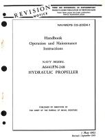 Operation and Maintenance Instructions for Navy Model A6441FN-248 Hydraulic Propeller