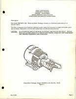 Operation and Service Instructions for Pump Motor Package - Part 57155 - Model PMP05VC-16A 