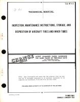 Inspection, Maintenance Instructions, Storage, and Disposition of Aircraft Tires and Inner Tubes