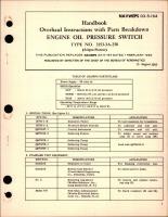 Overhaul Instructions with Parts Breakdown for Engine Oil Pressure Switch - Type 3153-3A-250 