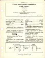 Overhaul Instructions with Parts Breakdown for Relay Assembly - Part 7064-238 and AN3350-1