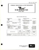 Overhaul Instructions with Parts Breakdown for De-Icer Distributing Valve - Type 1532-3-A