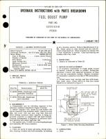 Overhaul Instructions with Parts Breakdown for Fuel Boost Pump - Part 122723-113-01