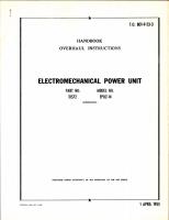 Overhaul Instructions Electromechanical Power Unit