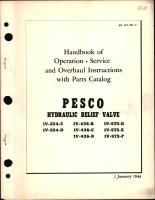 Operation, Service, & Overhaul Instructions with Parts Catalog for Pesco Hydraulic Relief Valve