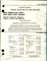 Overhaul Instructions with Parts Breakdown for Main Landing Gear - Lower Drag Shock Strut Assembly