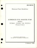 Illustrated Parts Breakdown for Submerged Fuel Booster Pump - Models TF57000-1, TF59700, and TF59700-1