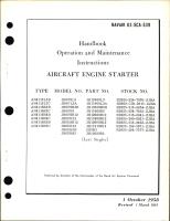 Operation & Maintenance Instructions for Aircraft Engine Starter