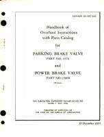 Overhaul Instructions with Parts Catalog for Parking Brake Valve Part No. 45670 and Power Brake Valve Part No. 15800 