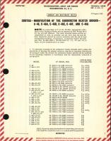 Modification of the Carburetor Heater Shroud for C-46, A, D, E, F, and G