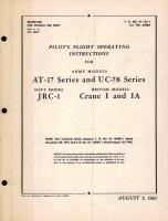 Pilot's Flight Operating Instructions for Army Models AT-17 Series and UC-78 Series Navy Model JRC-1 British Models Crane I and IA