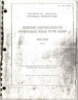 Overhaul Instructions for Electric Motor-Driven Hydraulic Gear Type Pump - 112524 Series 