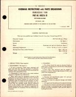 Overhaul Instructions with Parts Breakdown for Vaneaxial Fan - Part M5921A-1B with Motor M2136CB