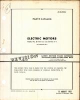 Parts Catalog and Overhaul Instructions for Air Associates Electric Motors
