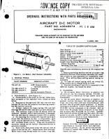 Overhaul Instructions with Parts Breakdown for DC Motor - Part A35A8974