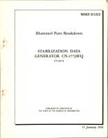 Illustrated Parts Breakdown for Stabilization Data Generator - CN-277-AVQ 