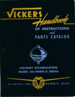 Handbook Of Instructions with Parts Catalog for Aircraft Accumulators AA-14000-A Series