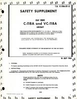 Safety Supplement to Flight Manual for C-118A and VC-118A