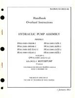 Overhaul Instructions for Hydraulic Pump Assembly Models PF10-3909, PF36-3909, AA-19032 Motorpump 