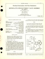 Overhaul Instructions with Parts Breakdown for Motor Actuated Butterfly Valve Assembly No. WB013-2 (Wm. R. Whittaker Co., Ltd.) No. 50-D-20 (Vapor Heating Corp.)