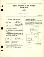 Overhaul Instructions with Parts Breakdown for Fuel Float Switch - F-4401