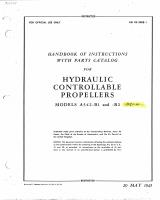 Handbook of Instructions with Parts Catalog for Hydraulic Controllable Propellers Models A542-B1 and -B2