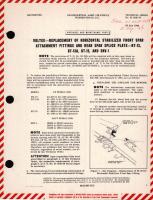 Vultee - Replacement of Horizontal Stabilizer Front SPAR Attachment Fittings and Rear SPAR Splice Plate - BT-13, BT-13A, BT-15, and SNV-1, , CScholl