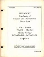 Preliminary Handbook of Erection & Maintenance Instructions for PB2B-1 and PB2B-2