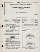 Overhaul Instructions with Parts Breakdown for Pressure Operated Dump Valve - Part 50342