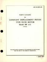 Parts Catalog for Constant Displacement Piston Type Fluid Motor Model MF 15-2 