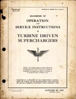 Handbook of Operation and Service Instructions for Turbine Driven Superchargers