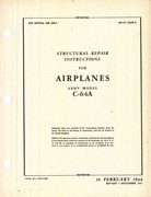 Structural Repair Instructions for C-64A Airplanes