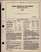 Overhaul Instructions with Parts for Torque Pressure Switch - 5271-1