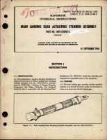 Overhaul Instructions for Main Landing Gear Actuating Cylinder Assembly - Part 340-5150102-5 