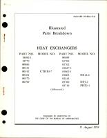 Illustrated Parts Breakdown for Heat Exchangers