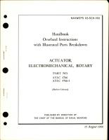 Overhaul Instructions with Illustrated Parts Breakdown for Rotary Electromechanical Actuator - Part AYLC 4766, 4766-1