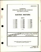 Operation, Service, & Overhaul with Parts Catalog for Electric Motors